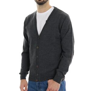 CARDIGAN CON TOPPE KOON GRIGIO